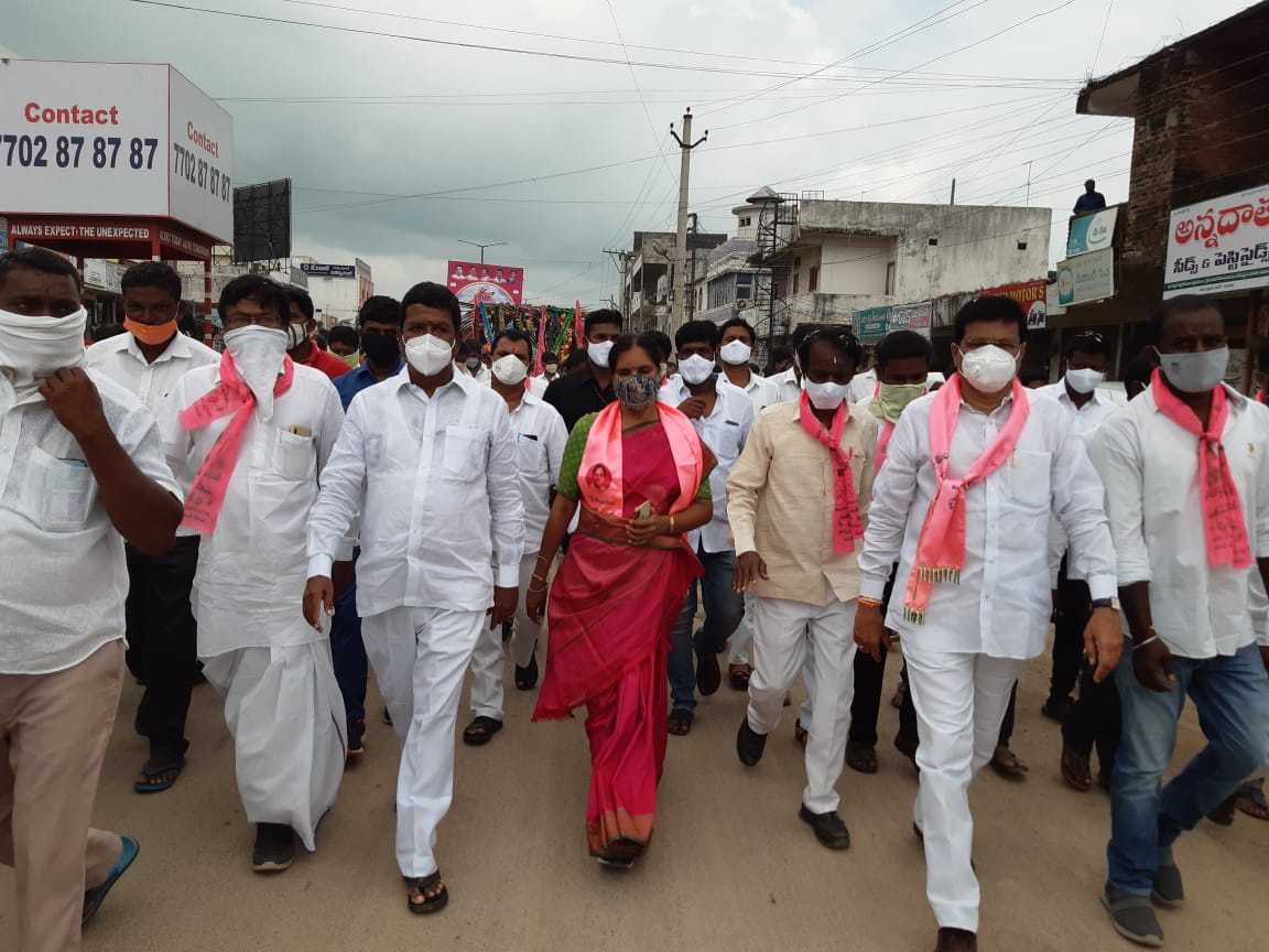 tractors rally at medak