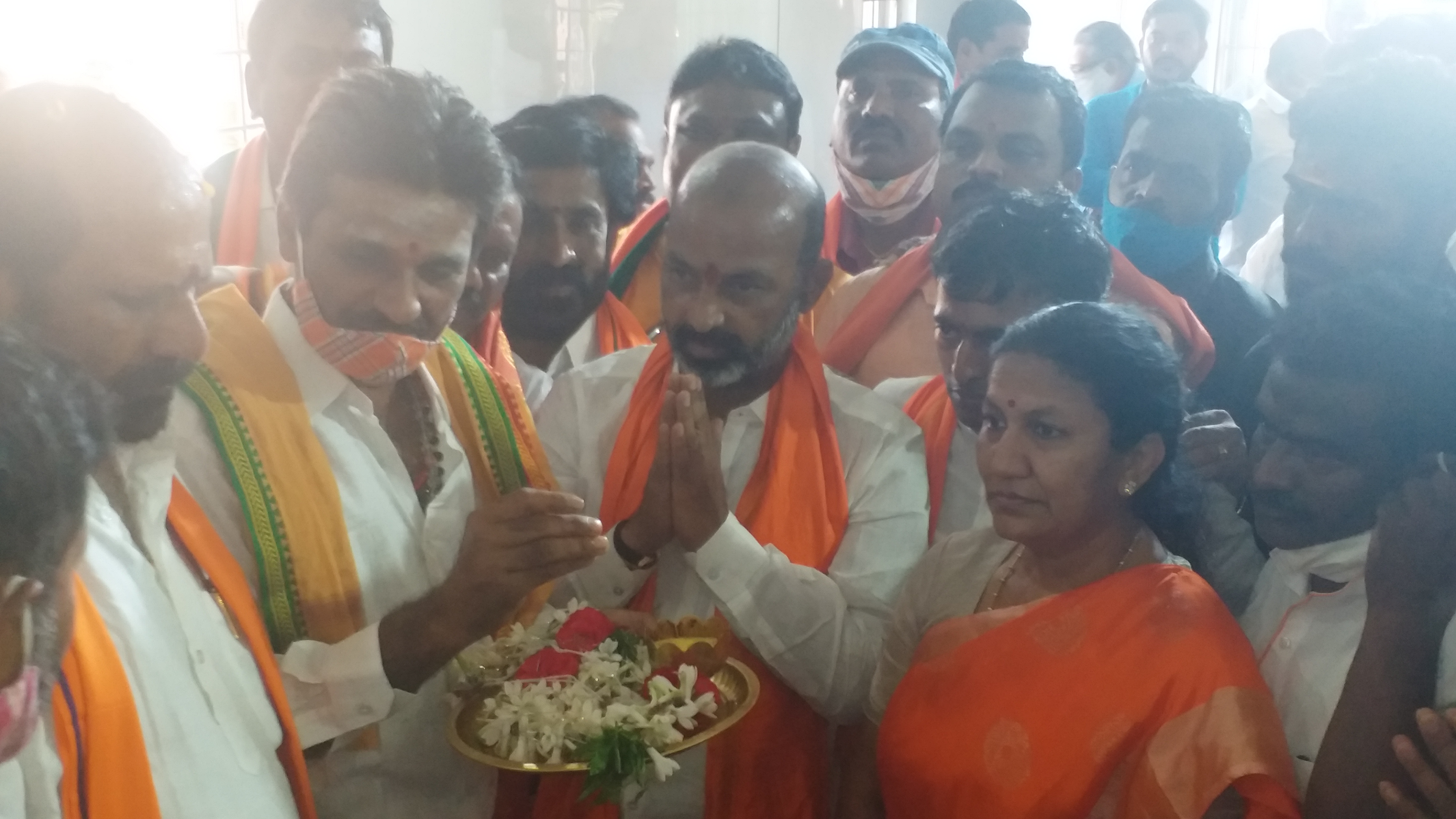 bjp-state-president-bandi-sanjay-visits-in-warangal-urban-district