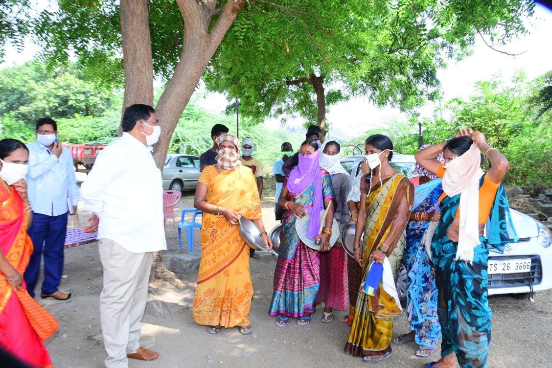 minister errabelli dhayaker rao visited in mahaboobabad