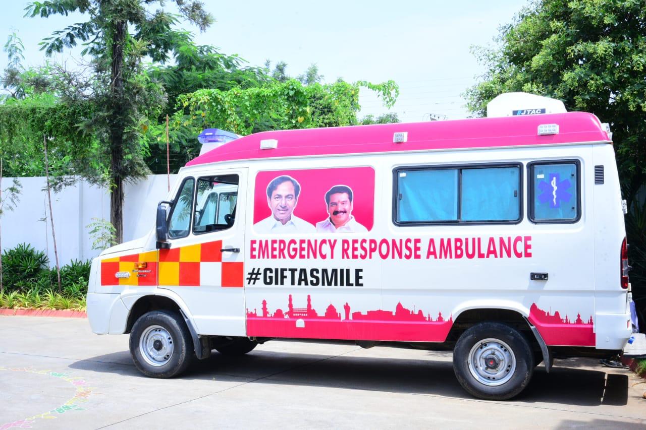 Gift a smile ambulance to Wardhanapet, warangal district