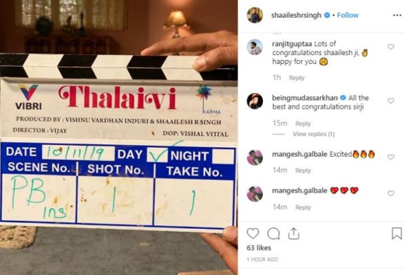 Shooting of Kangana Thalavi movie begins