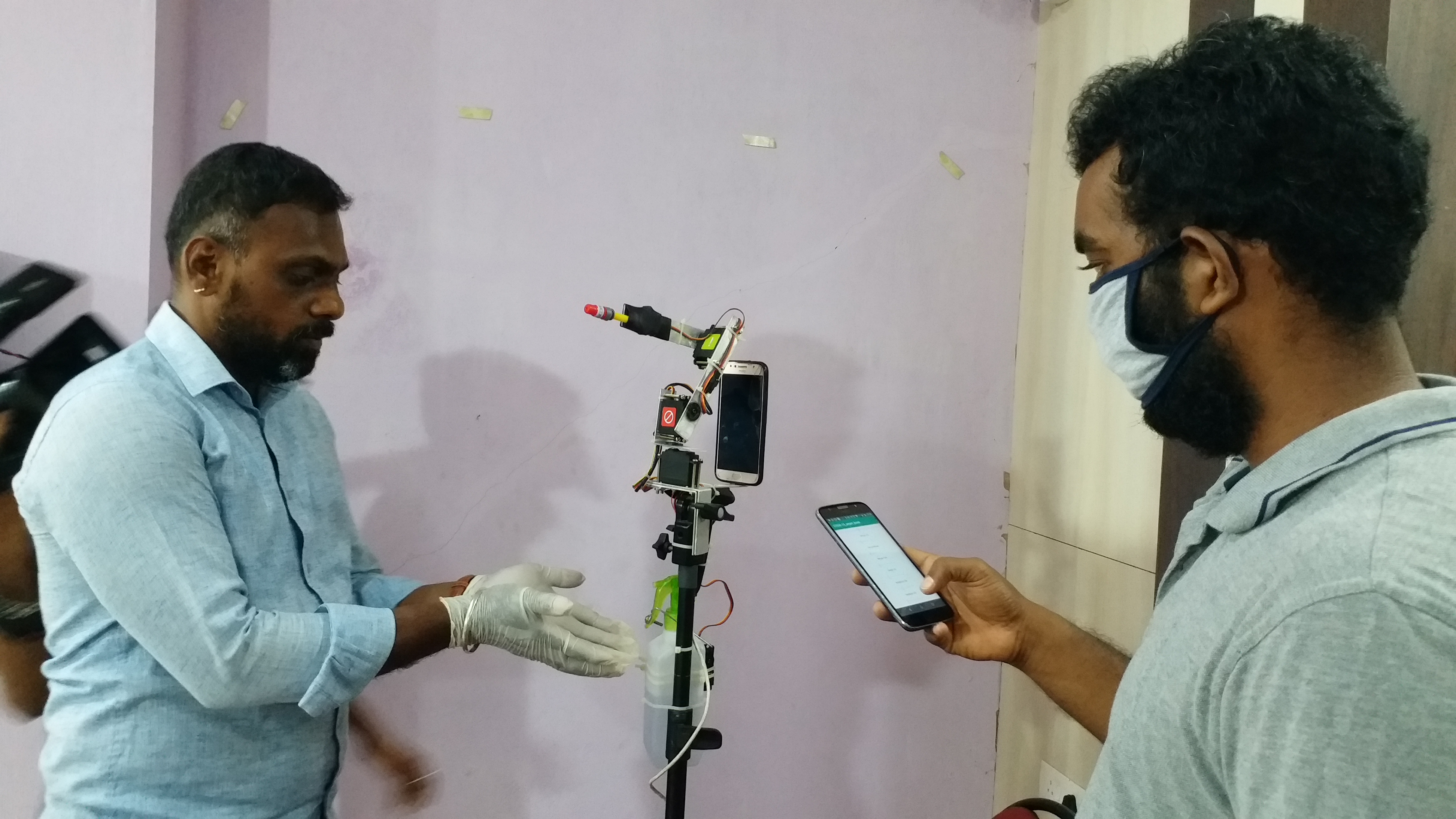 Techie developed Robot to collect samples for Covid19 Screening