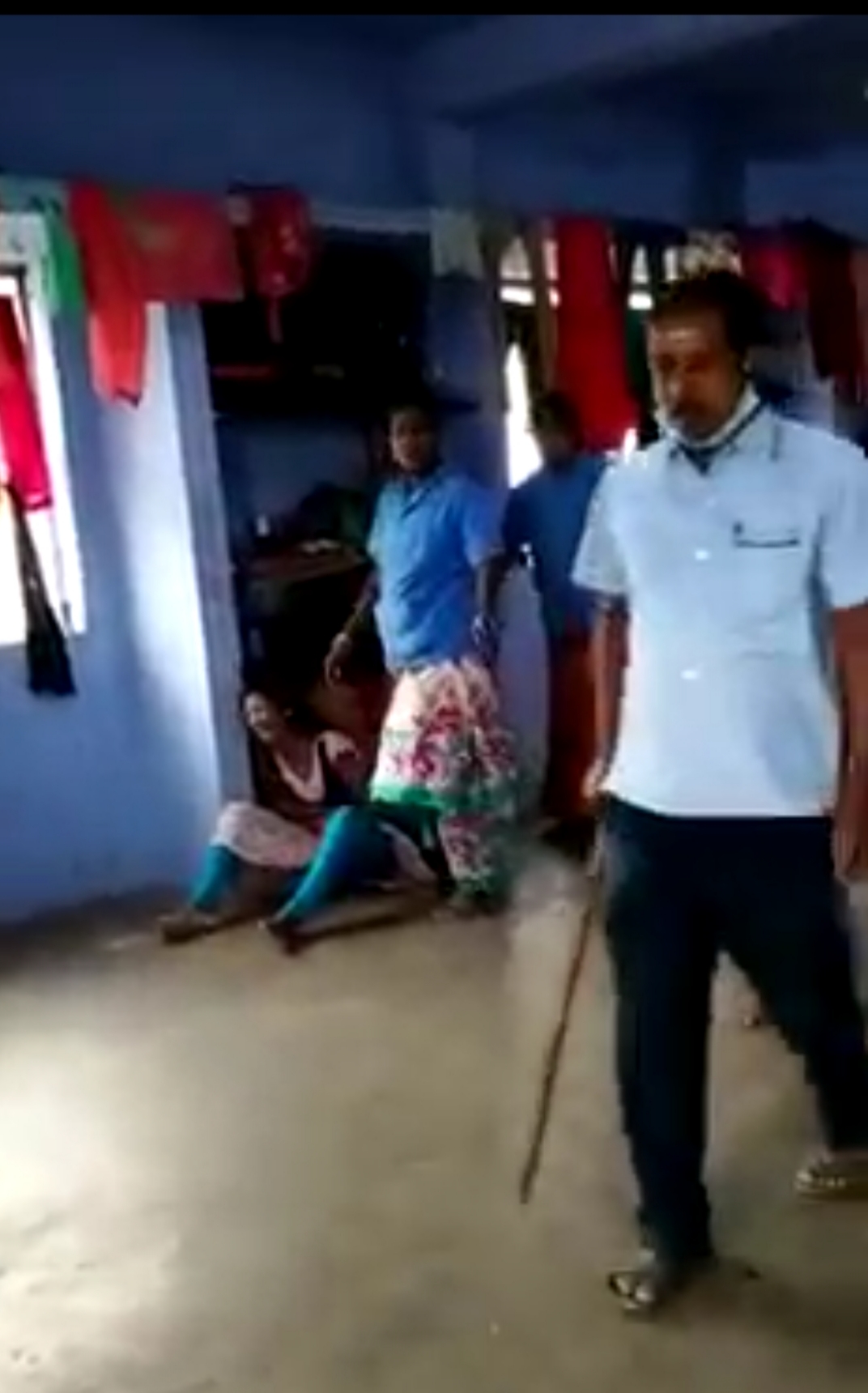 Factory manager attacking girl