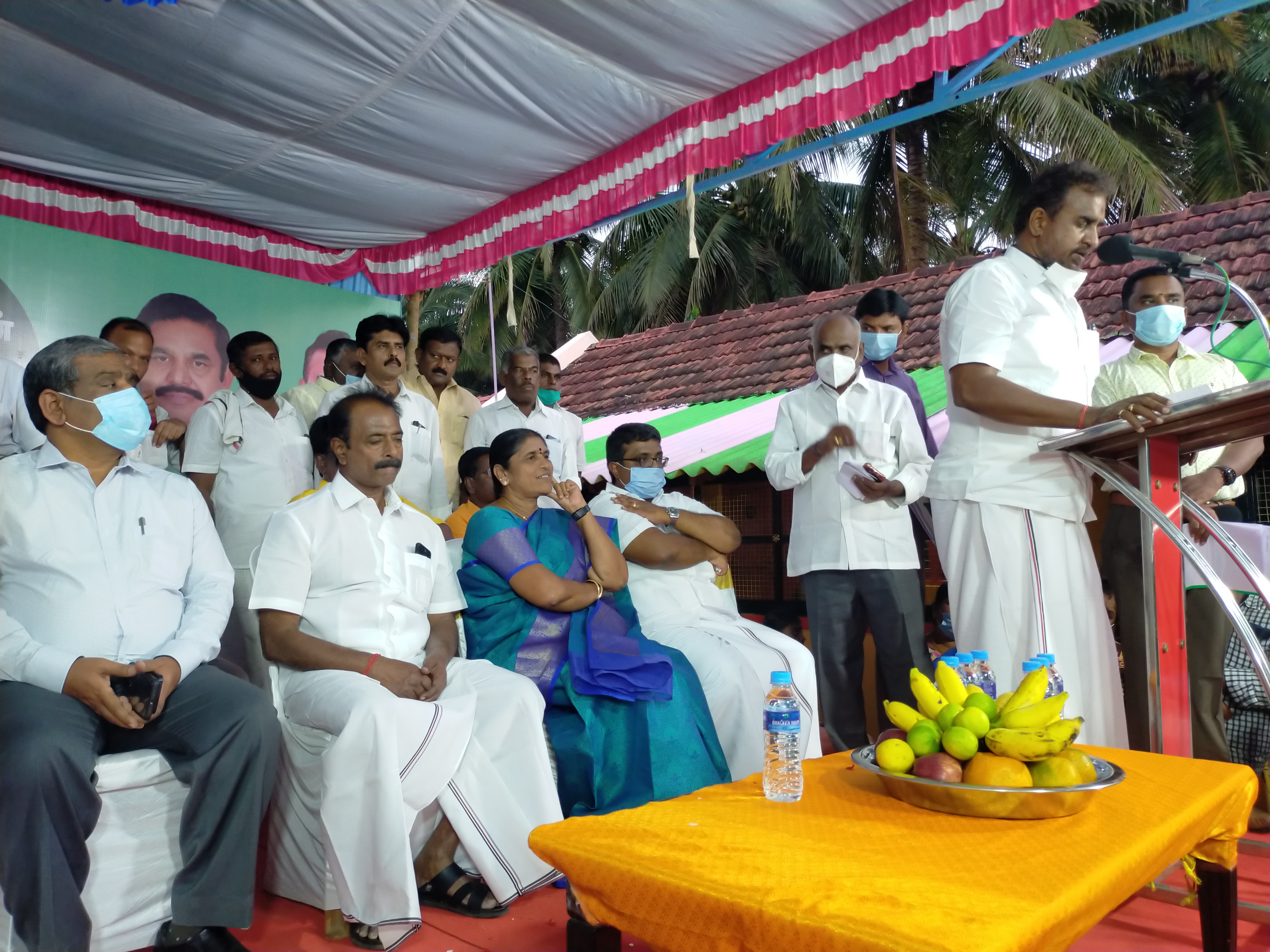 பொள்ளாச்சி செய்திகள் எஸ்பி வேலுமணி வேலுமணி Minister SP Velumani inaugurates Panchayat Council building SP Velumani Panchayat Council building Pollachi news