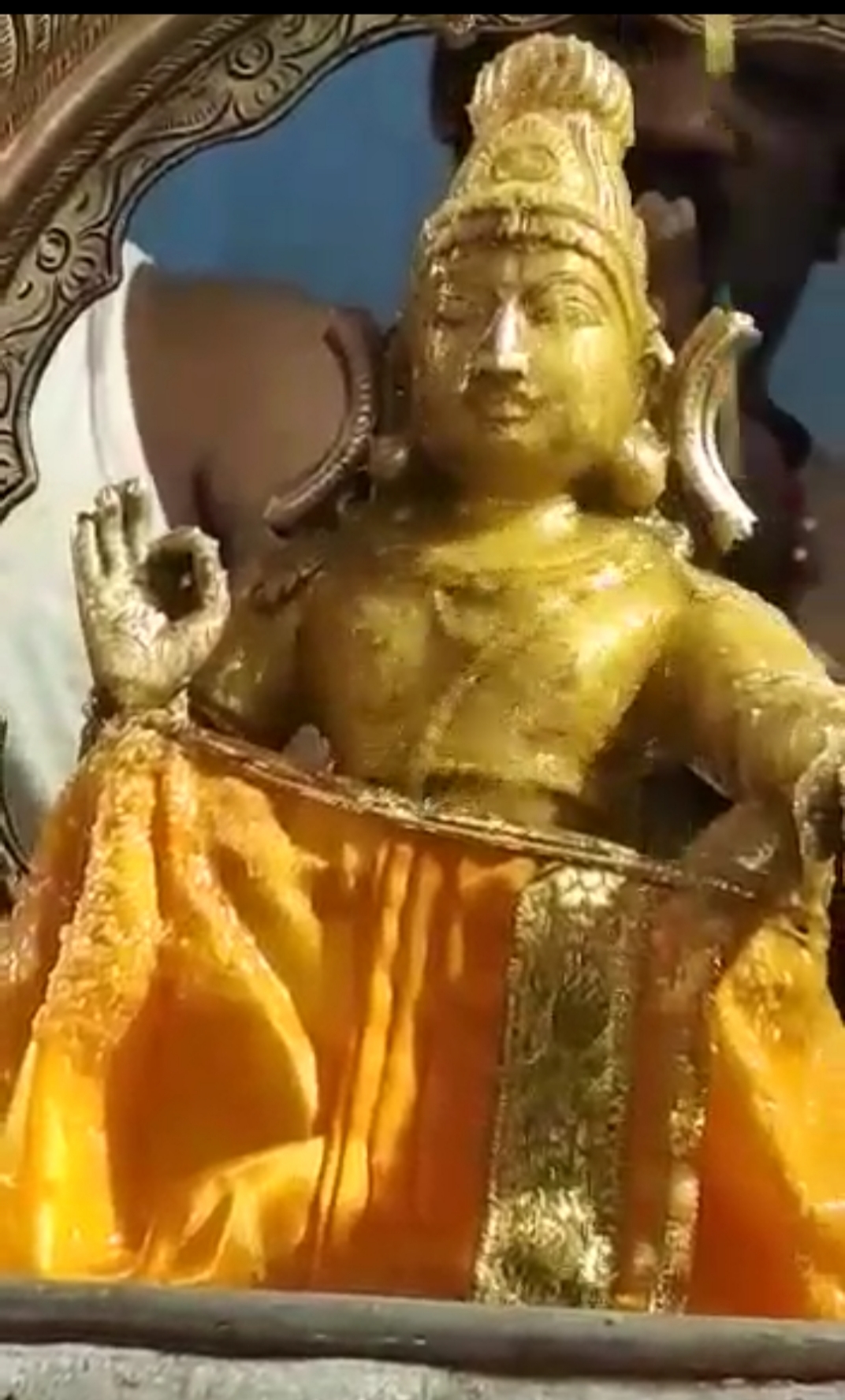 Ayyappa idol opening eyes