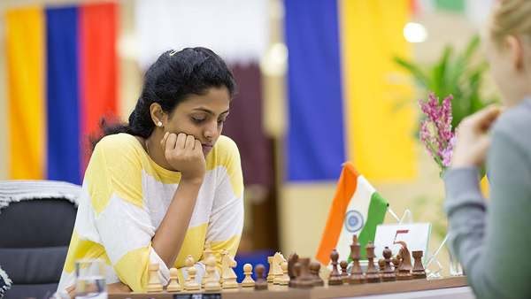 8 month pregnent woman  44th international chess olympiad  44th Chess Olympiad  grandmaster harika  chess player harika  നാല്‍പത്തിനാലാമത് അന്താരാഷ്‌ട്ര ചെസ് ഒളിമ്പ്യാര്‍ഡ്  ഗ്രാന്‍ഡ്‌മാസ്റ്റര്‍ ഹരിക  അന്താരാഷ്‌ട്ര ചെസ് ഒളിമ്പ്യാര്‍ഡ് വനിത വിഭാഗം