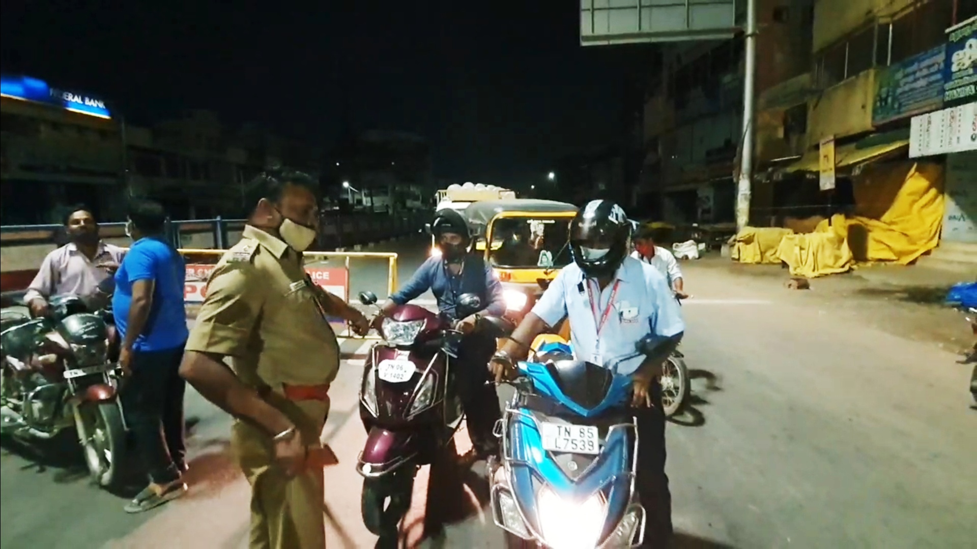 chennai Police alerted those who violated the night curfew