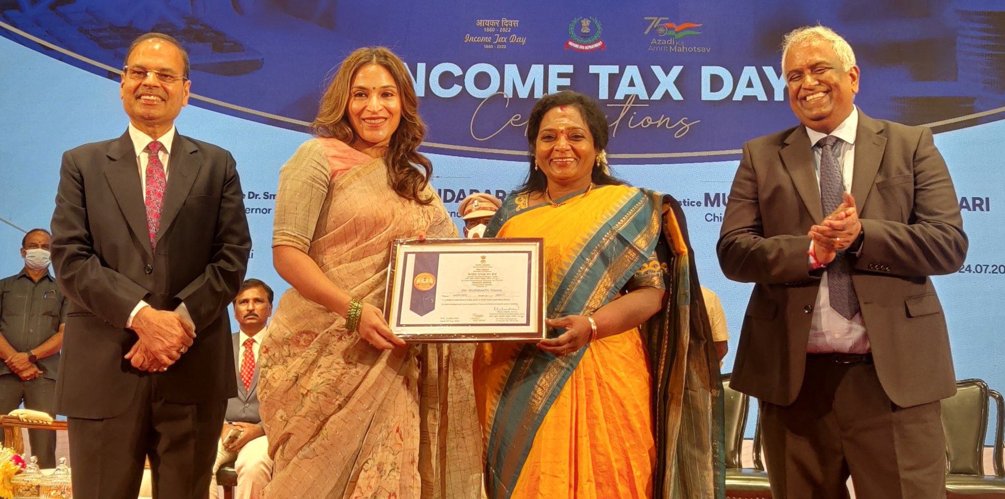 rajinikanth income tax award