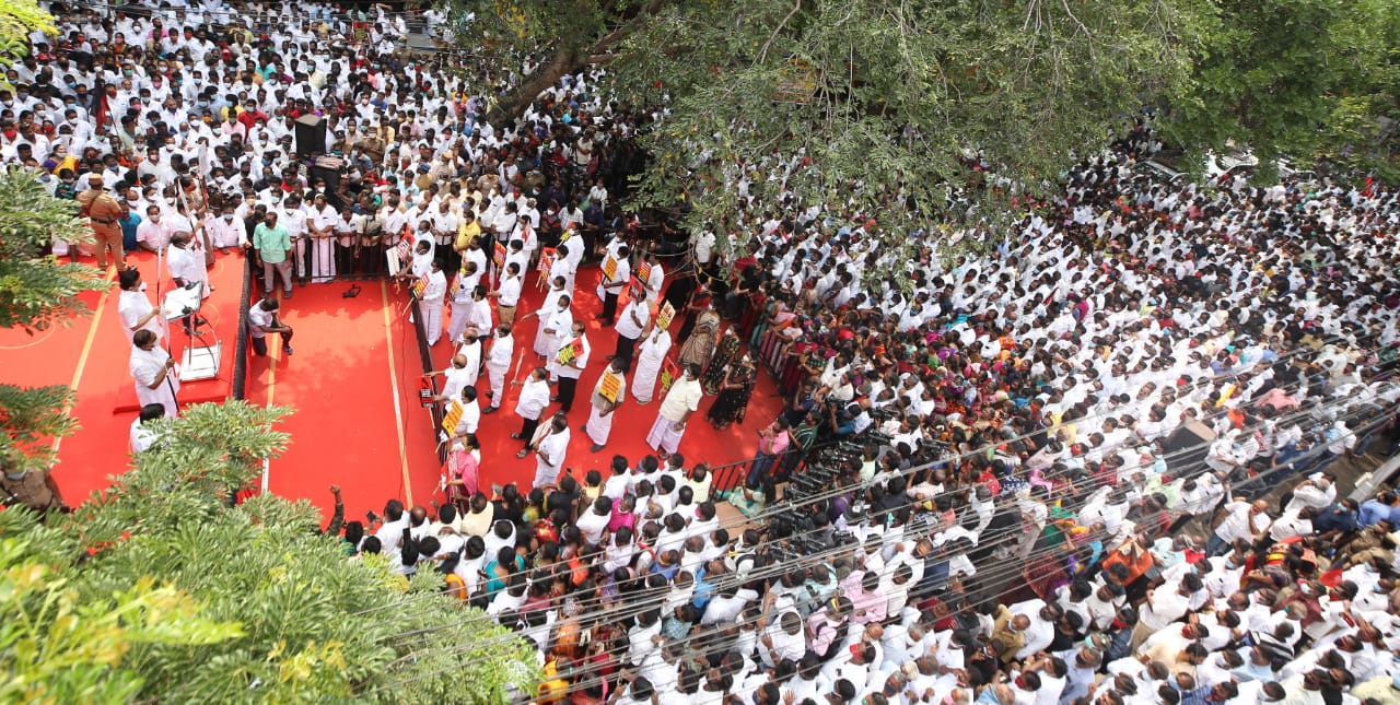 Party members in Protests