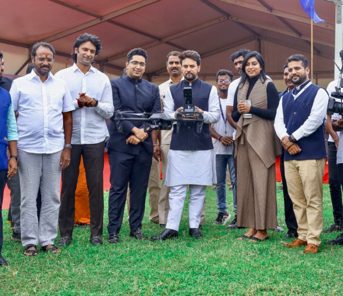 Anurag Thakur spoke on drone technology