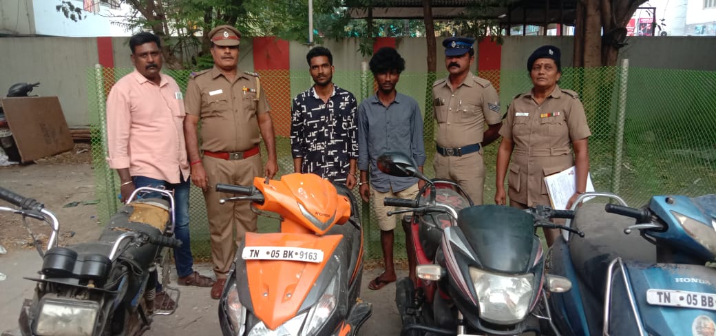 Two arrested for stealing two-wheelers