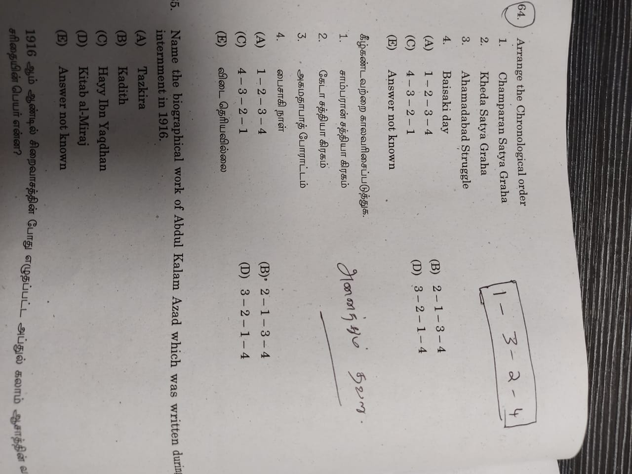 6 questions incorrectly featured in Group-1 exam