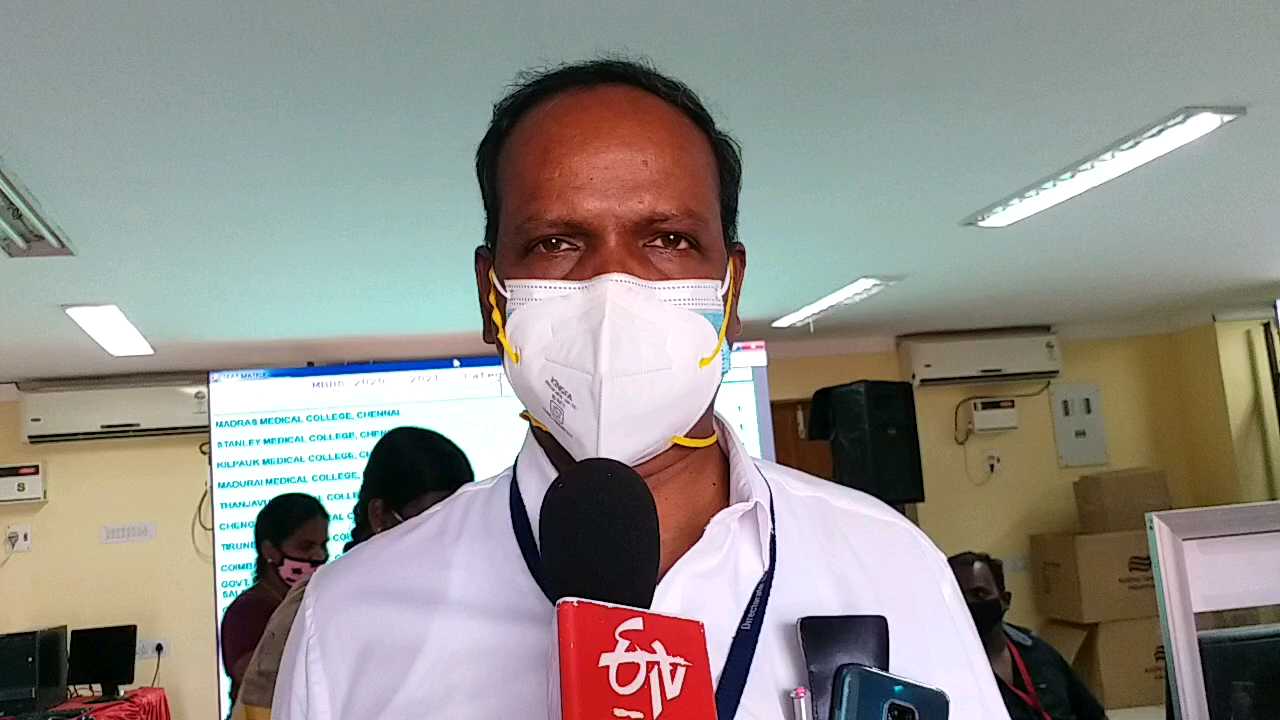 Medical seats admission Secretary selvarajan