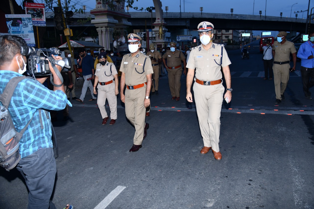 ஆய்வுப் பணி மேற்கொண்ட காவல் ஆணையர்