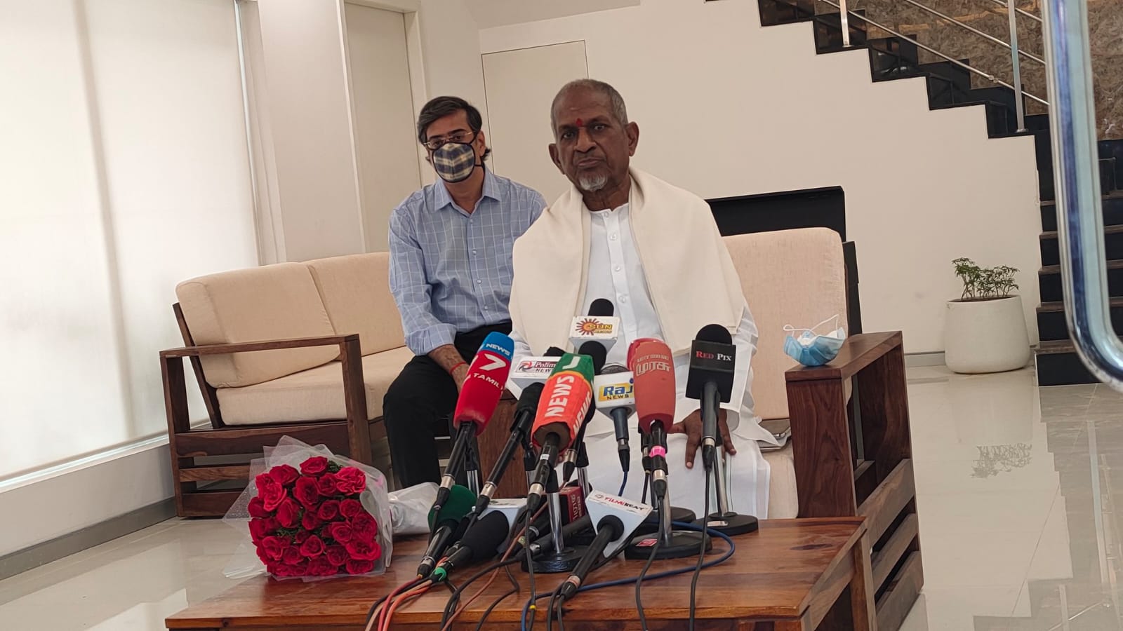 Ilayaraja  started composing music in his new studio