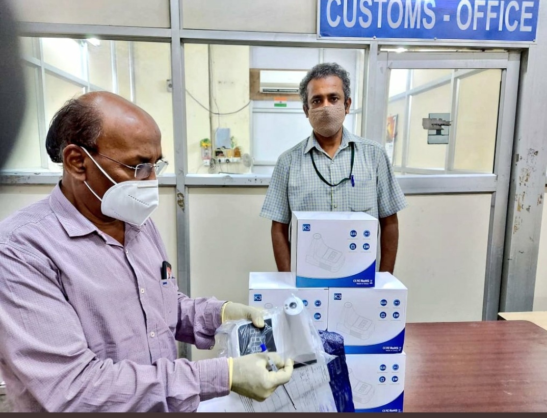 medical equipments from foreign countries delivered in chennai airport