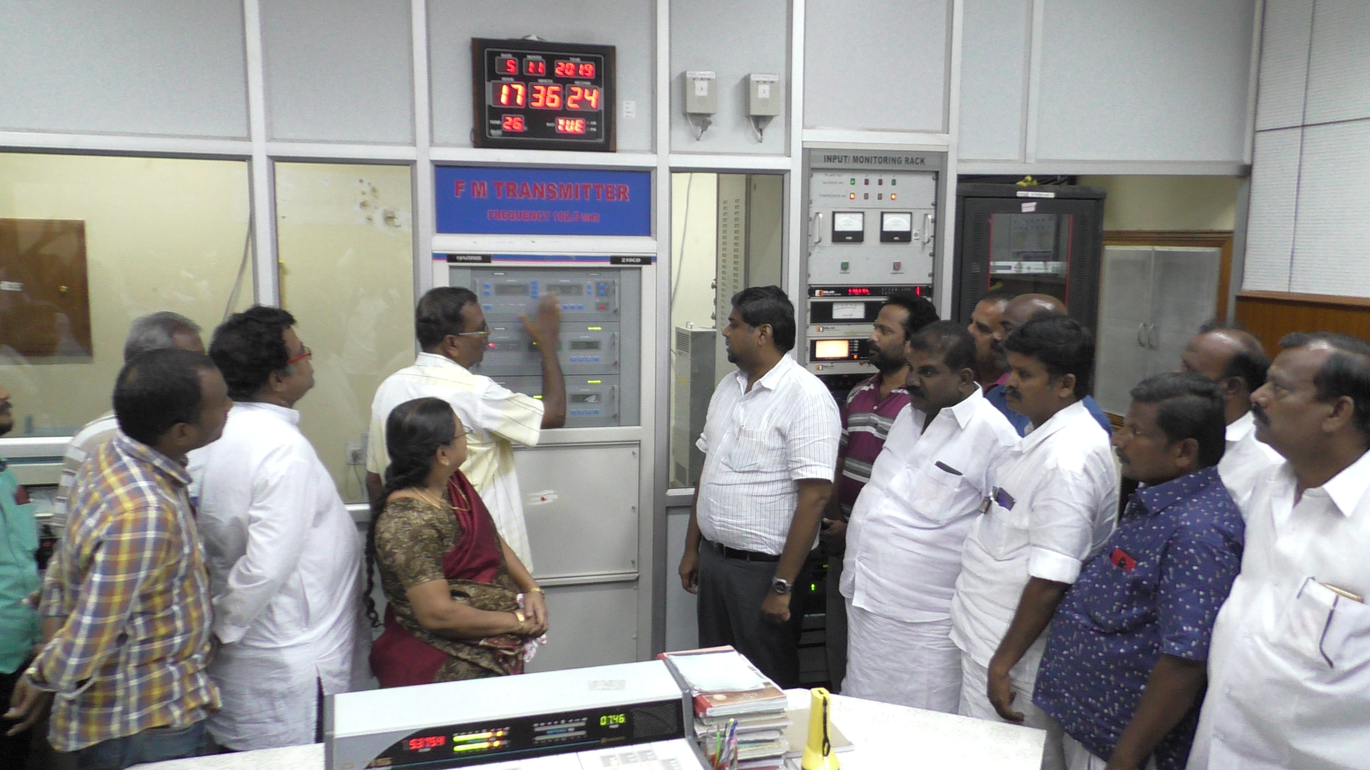 all ndia radio dmk mp visit