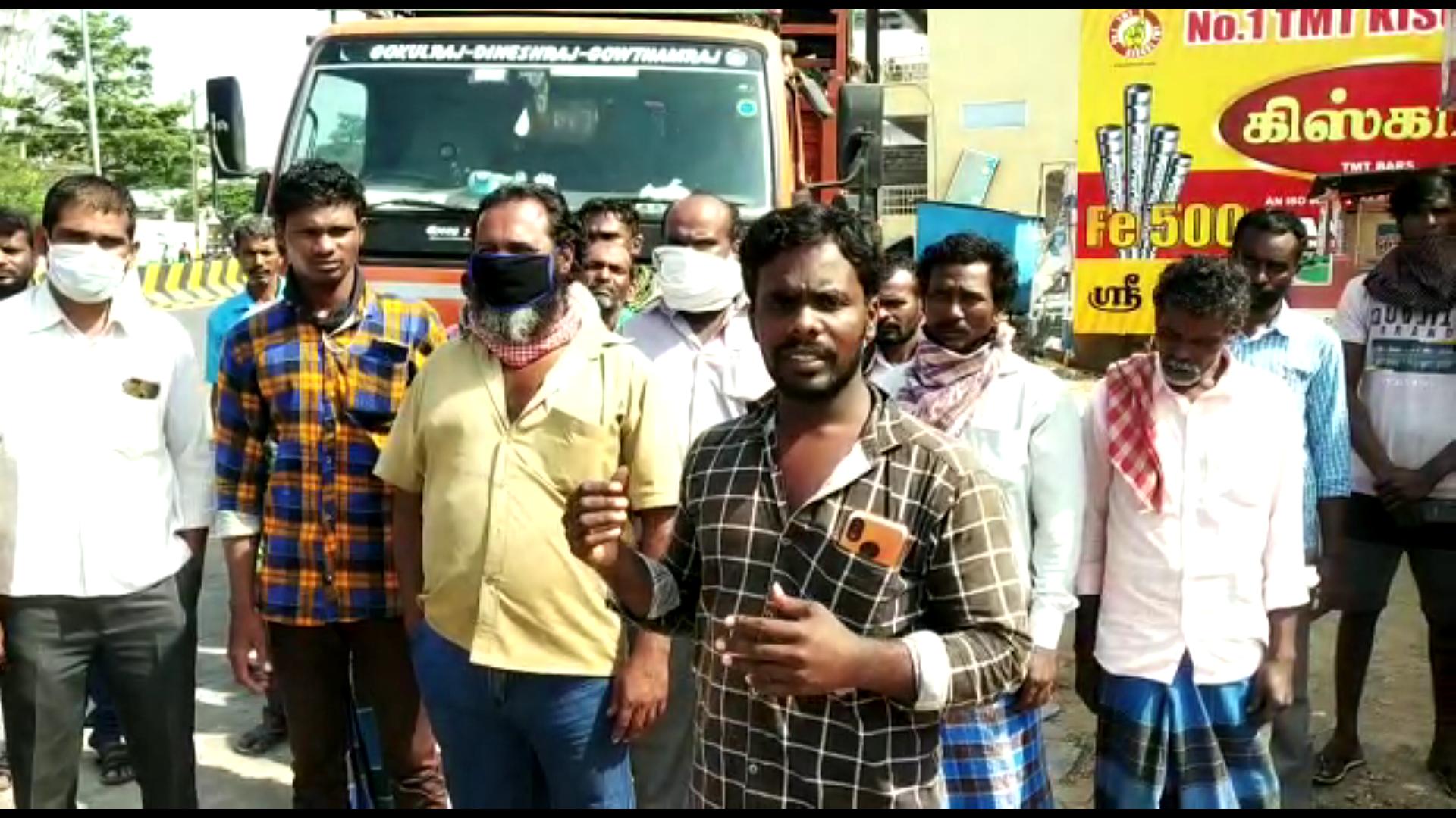 lorry drivers released video for tender their gratitude to governor Tamilisai sowndarrajan