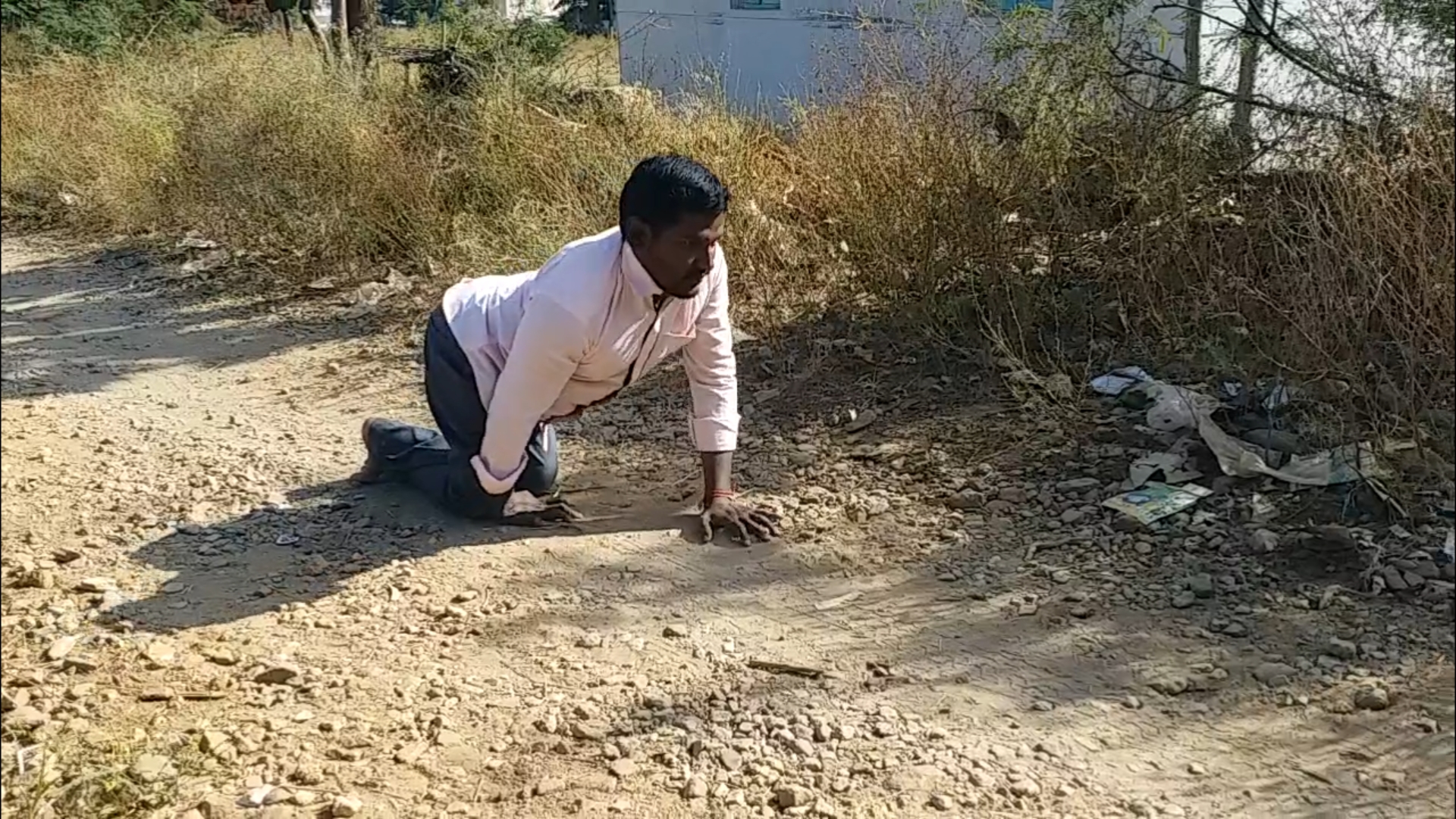 Physically challenged Person Petition for road facility