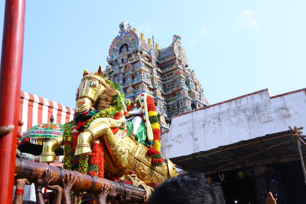 kallazhagar landing in artificial vaigai river in madurai