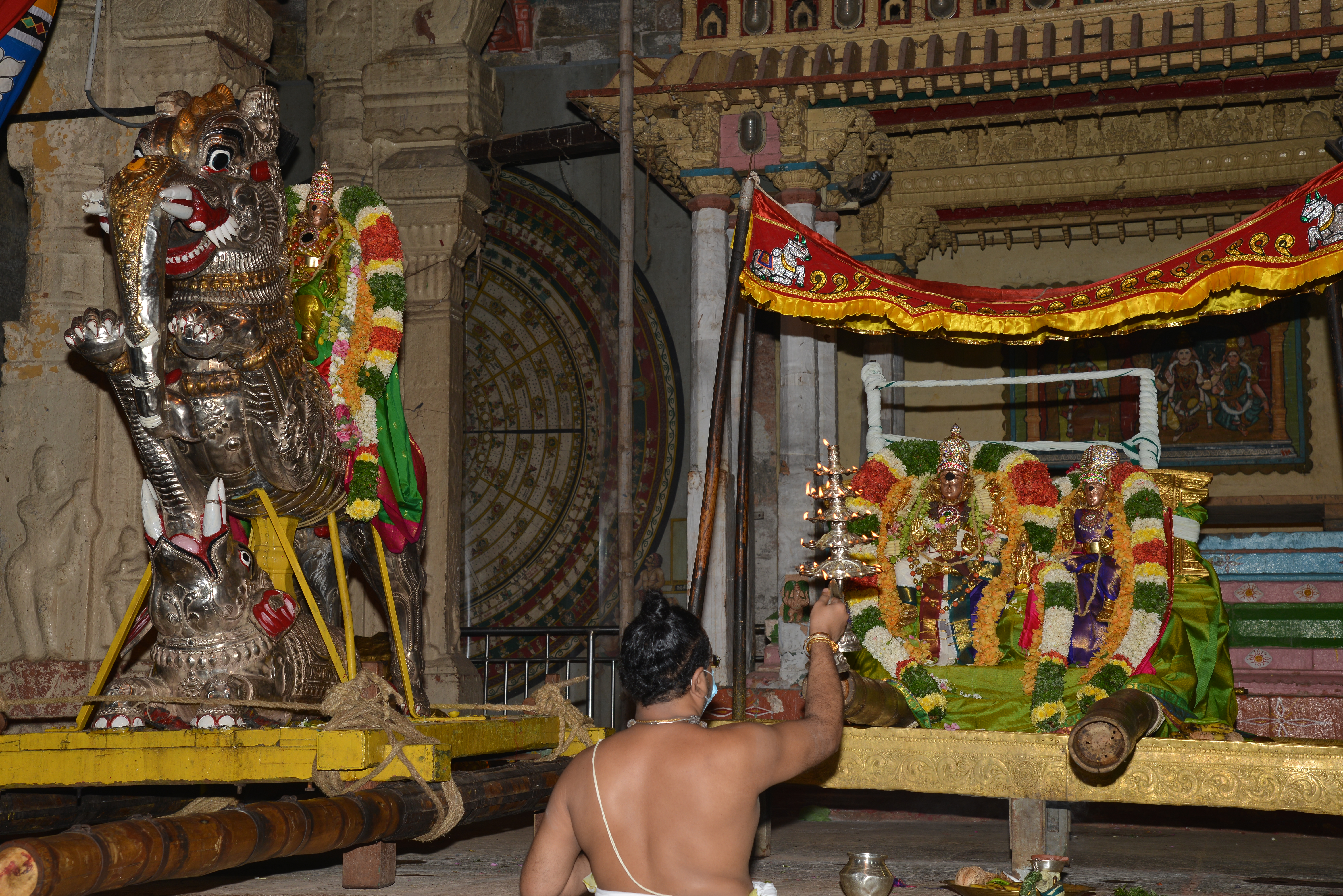 7th day of Chithirai festival at madurai meenakshi temple