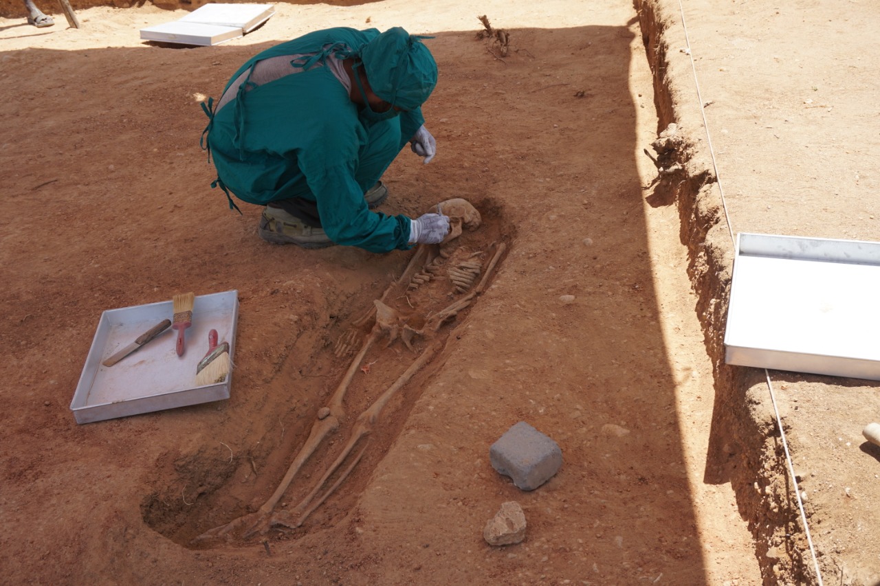 7 human skeletons found in the Konthagai and keezhadi excavation
