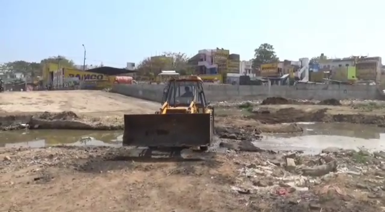 The stage is set for the azhagar vaigai landing event Chithirai festival