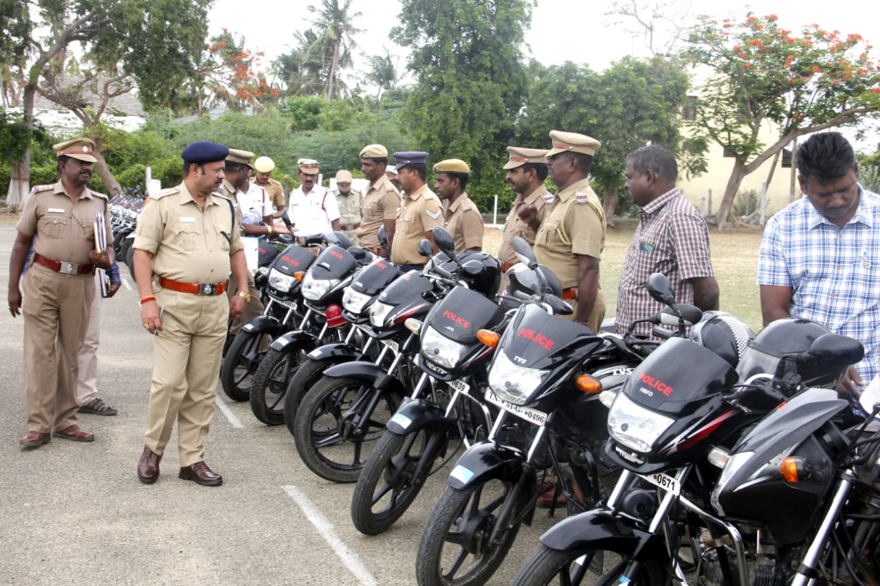 ஆய்வு மேற்கொண்ட காவல் கண்காணிப்பாளர் ராஜசேகரன்