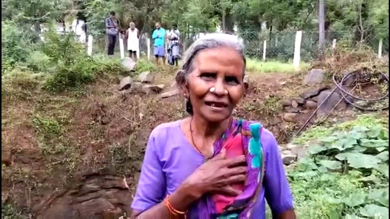 85-year-old woman diving into a 100-foot well