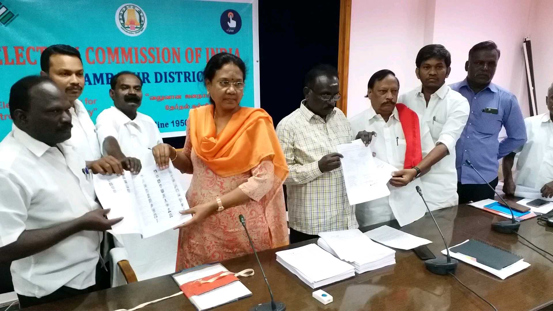 Perambalur Collector santha has released the final voter list of two constituencies