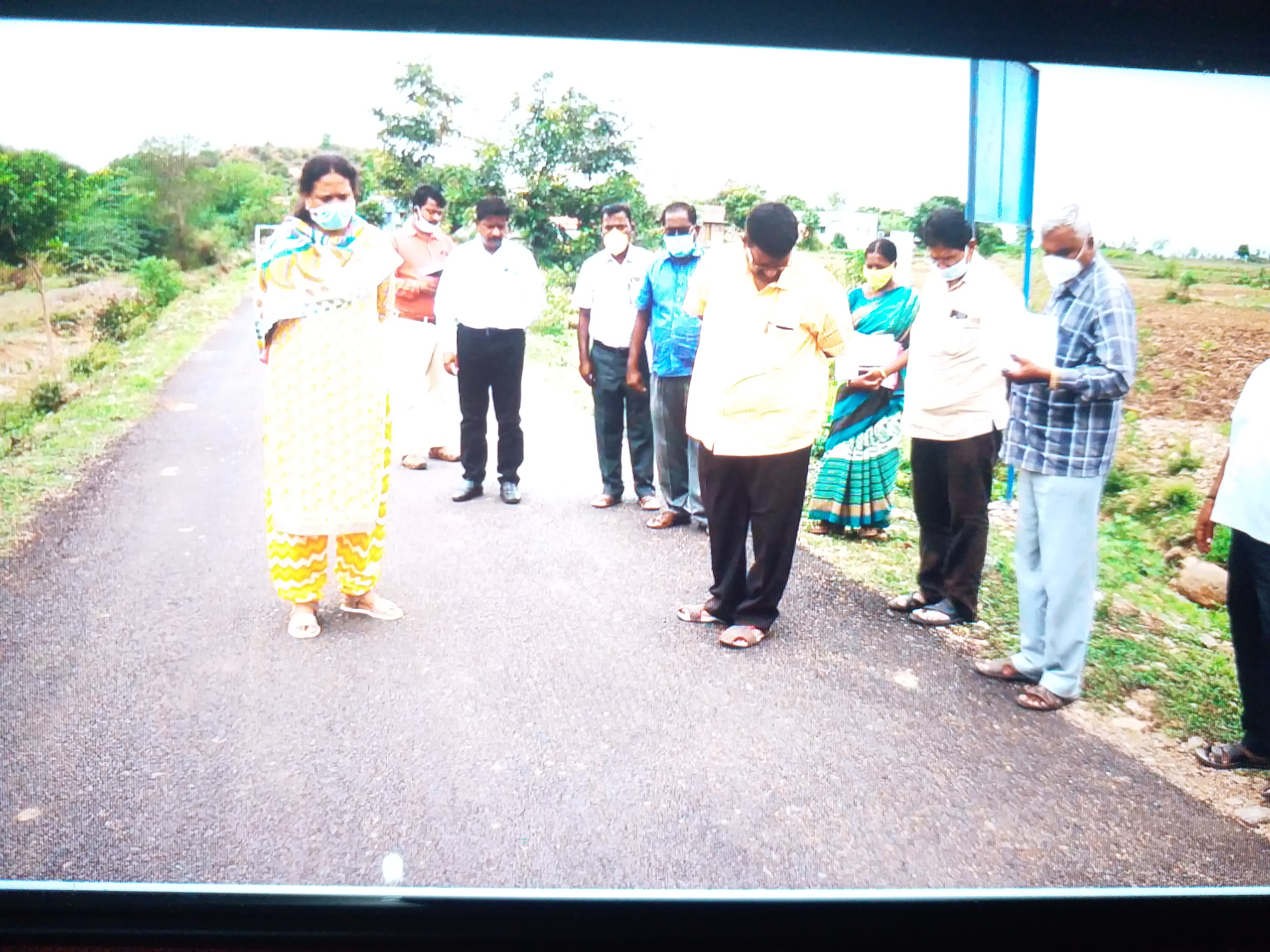 perambalur collector on a inspections of govt development works