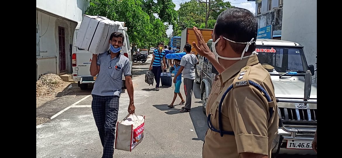 மாவட்ட ஊர்காவல் படை மண்டல தளபதி ராம்குமார் வழியனுப்பினார்