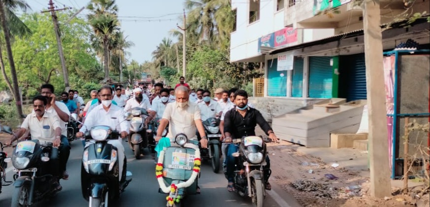 Puducherry Chief Ministerial candidate N.R.Rangasamy contesting from Enam constituency