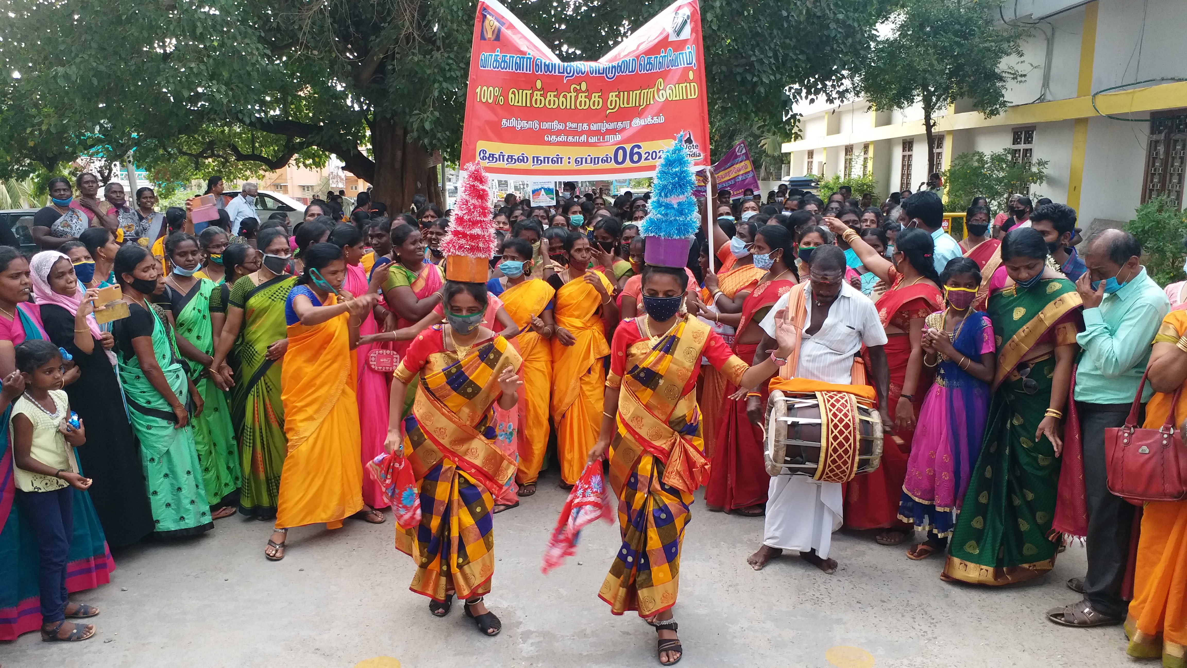 election awareness rally in tenkasi