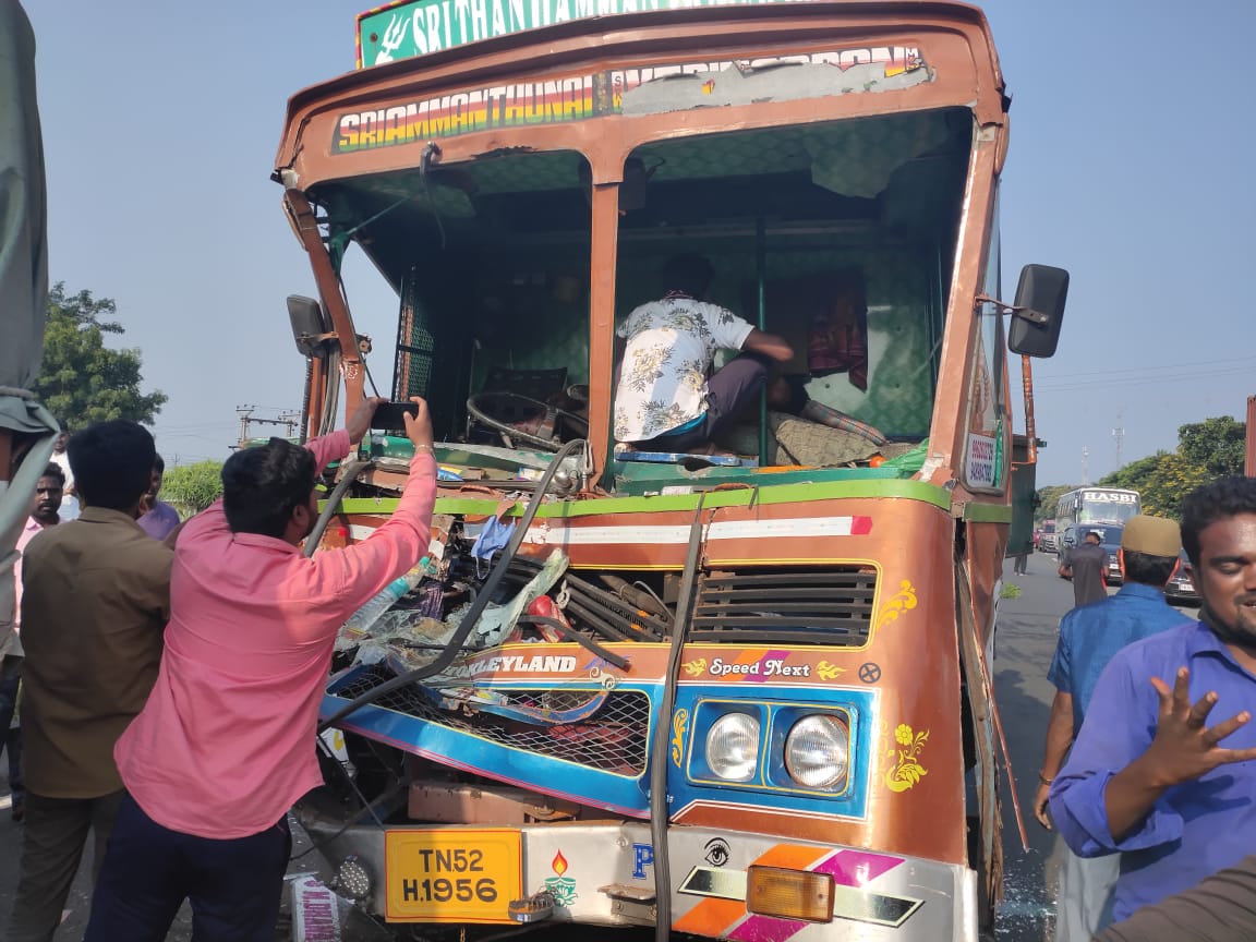 lorry accident held in tirupattur