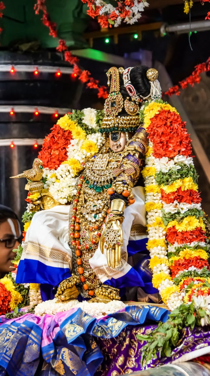 மோகினி அலங்காரத்தில் எழுந்தருளிய நம்பெருமாள்