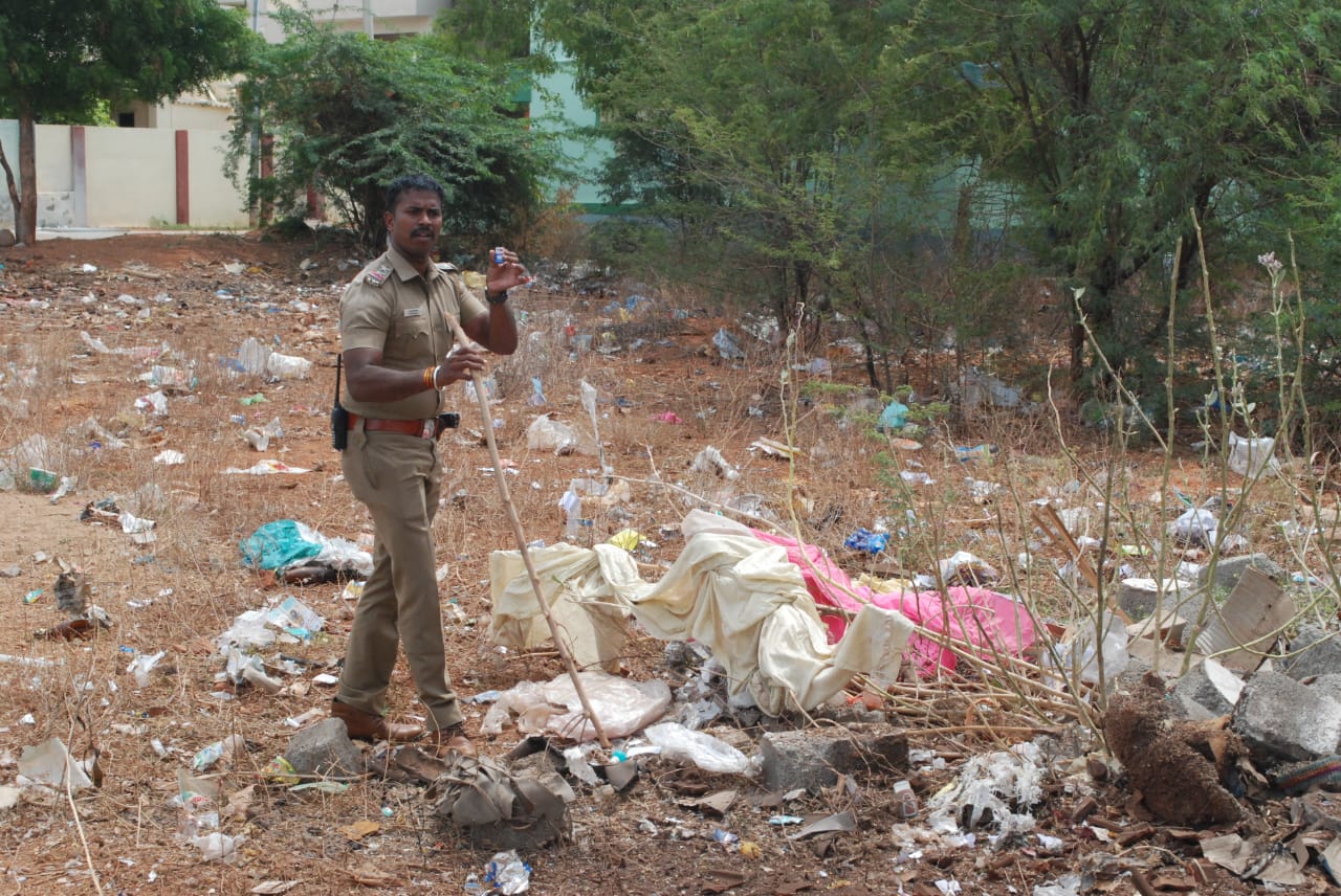 மர்மப்பொருள் கிடந்த குப்பை