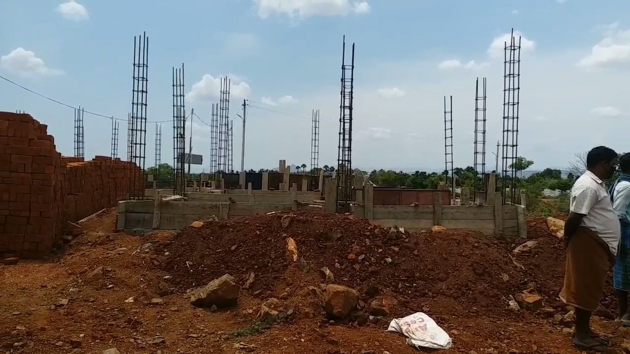 tiruvannamalai house construction for tribes inspected by collector