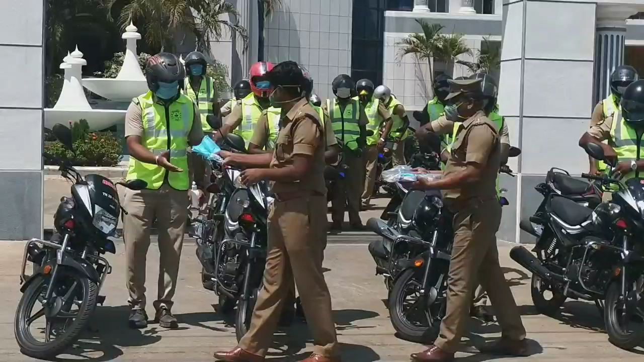 eagle patrol vehicles to control public gatherings in tiruvannamalai tp protect from corona