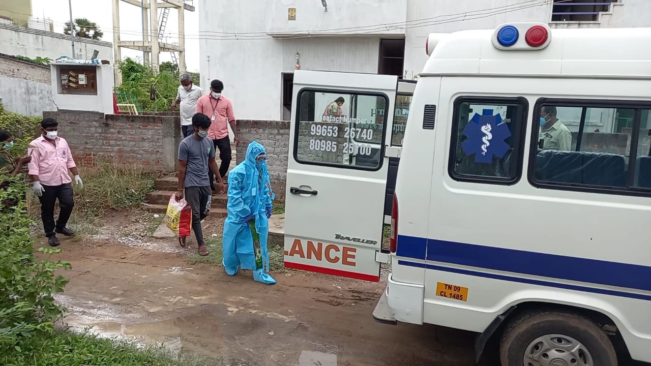 corona patient free ambulance service in thiruvannamalai