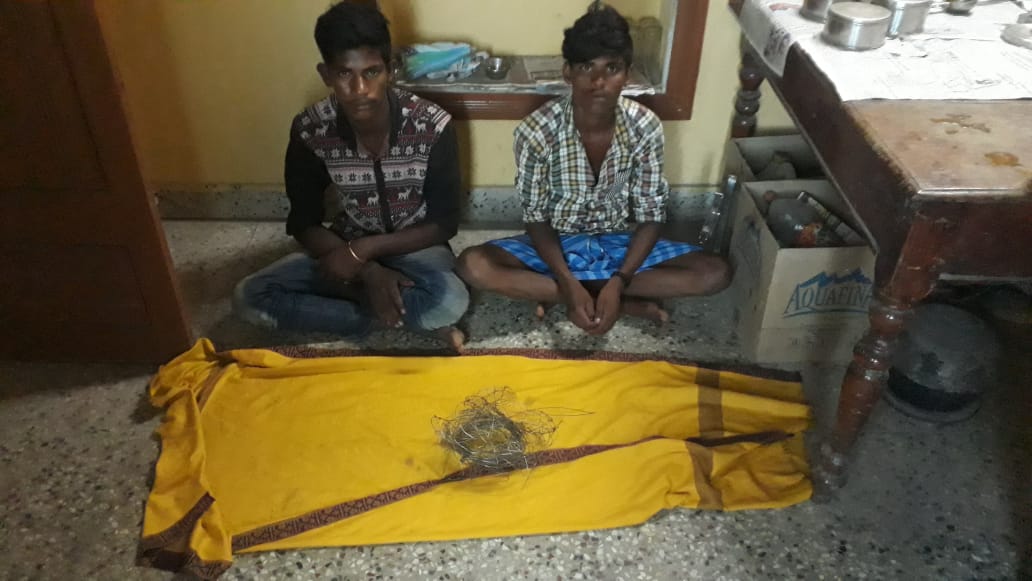 two young boys arrested,  vellore