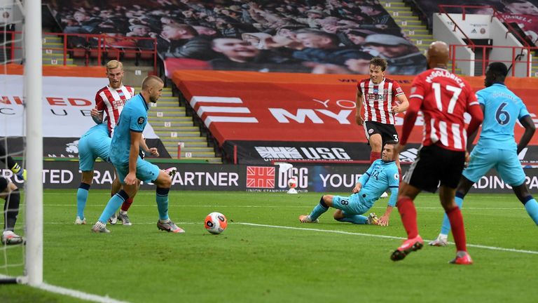 Sander Berge opened the scoring as Tottenham were beaten 3-1 at Brammall Lane