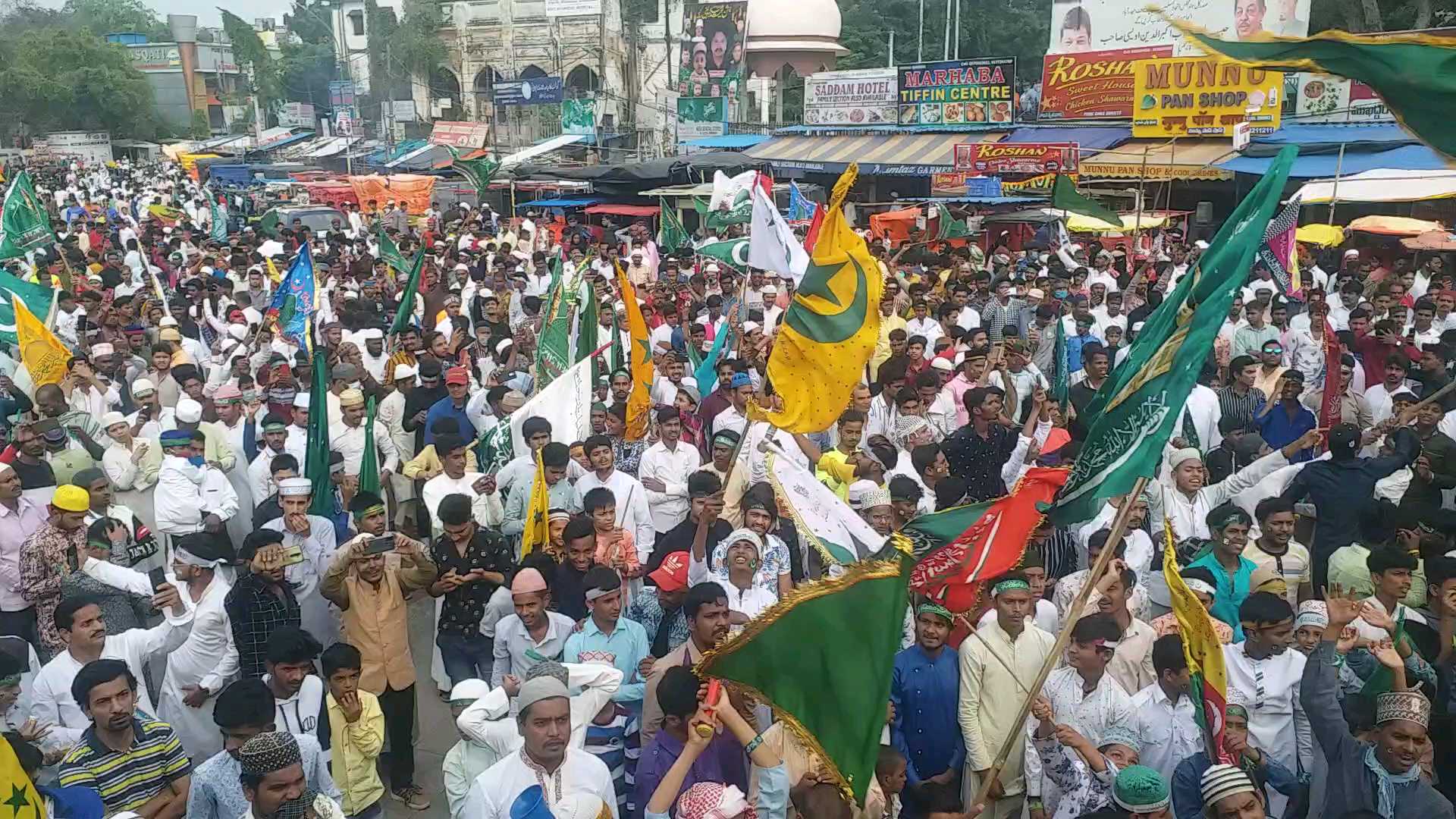 Eid Milad un Nabi julus in Hyderabad