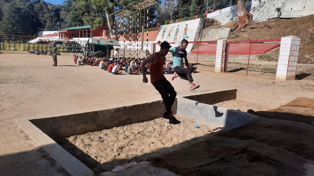 Open recruitment rally of army in Ranikhet