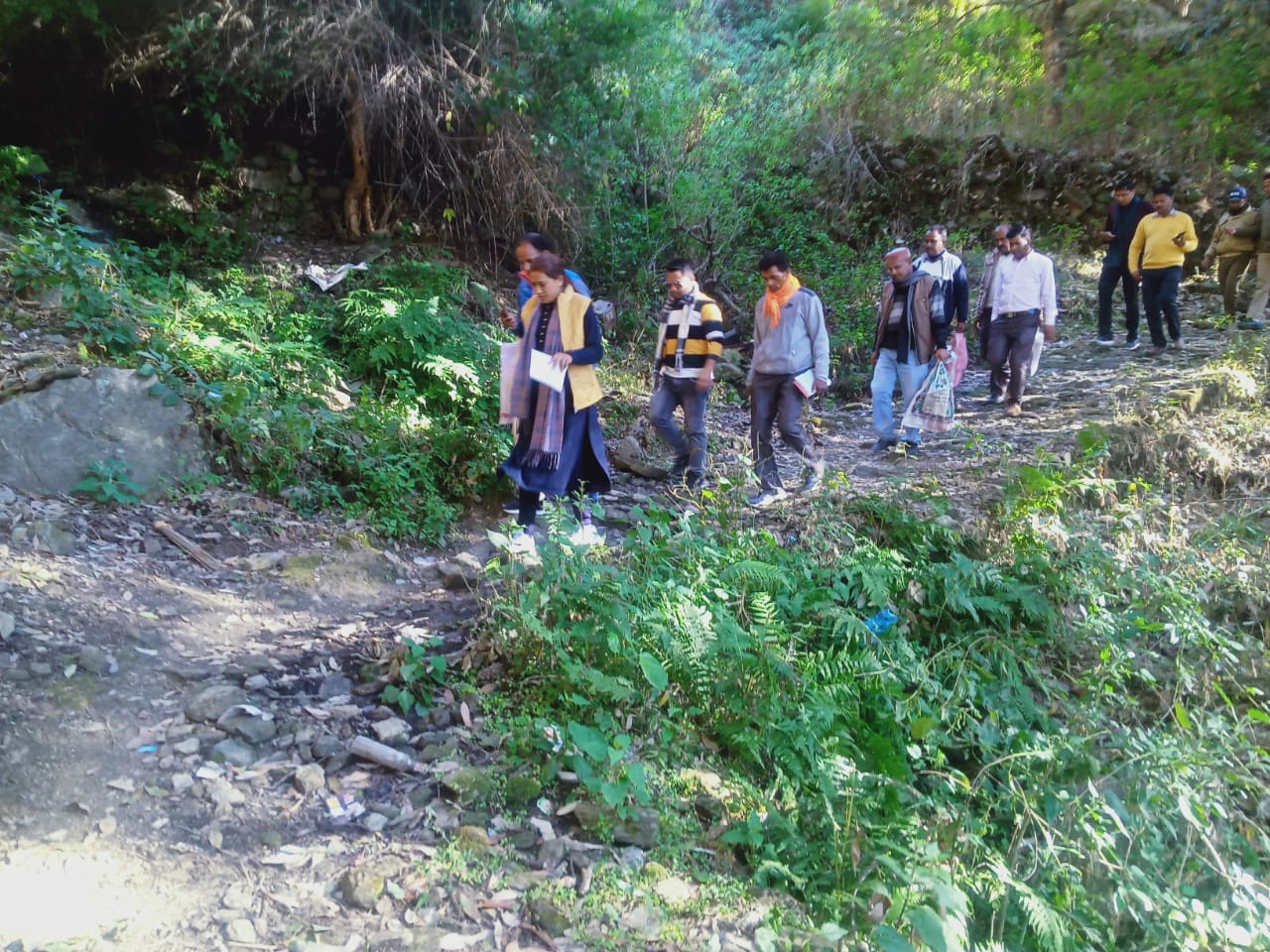 Rekha Arya visited remote villages of Someshwar Vidhan Sabha