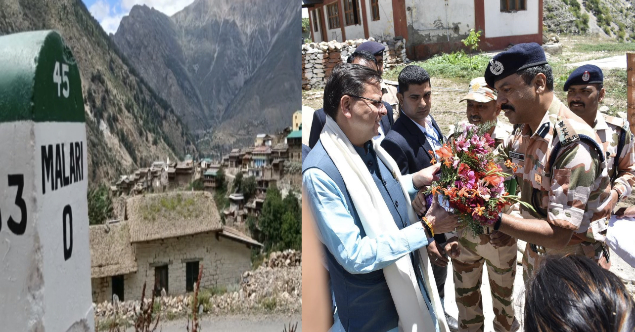 CM Dhami in Malari village