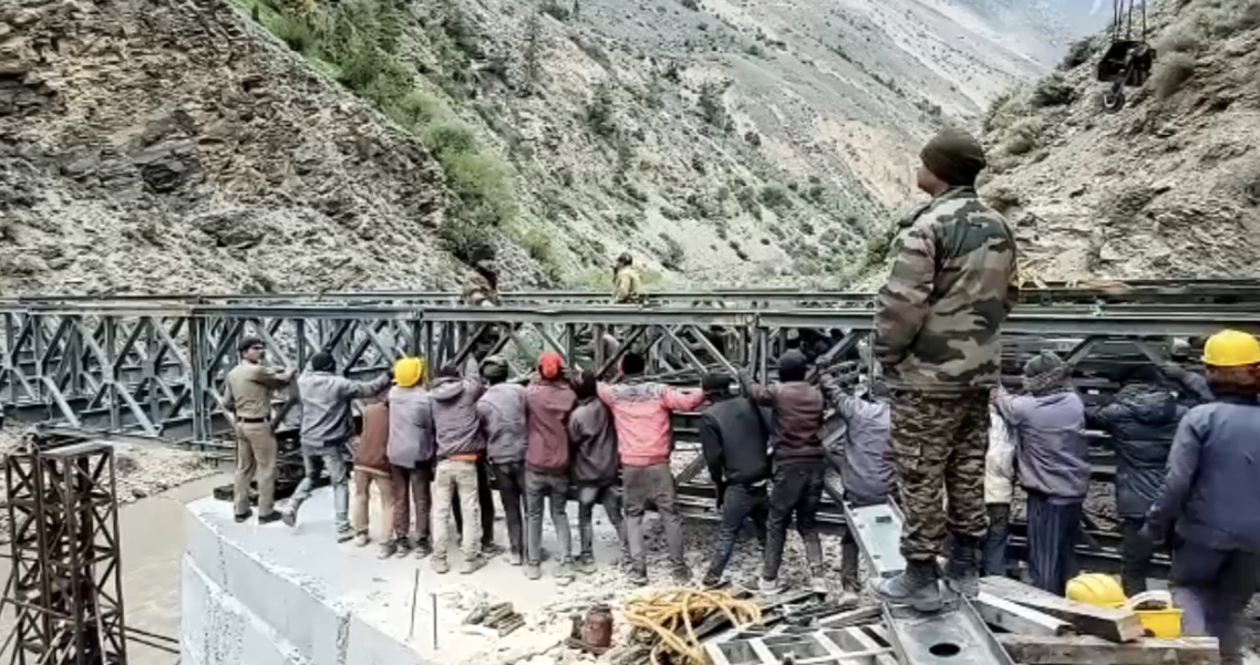 Valley bridge on Dhauli Ganga River