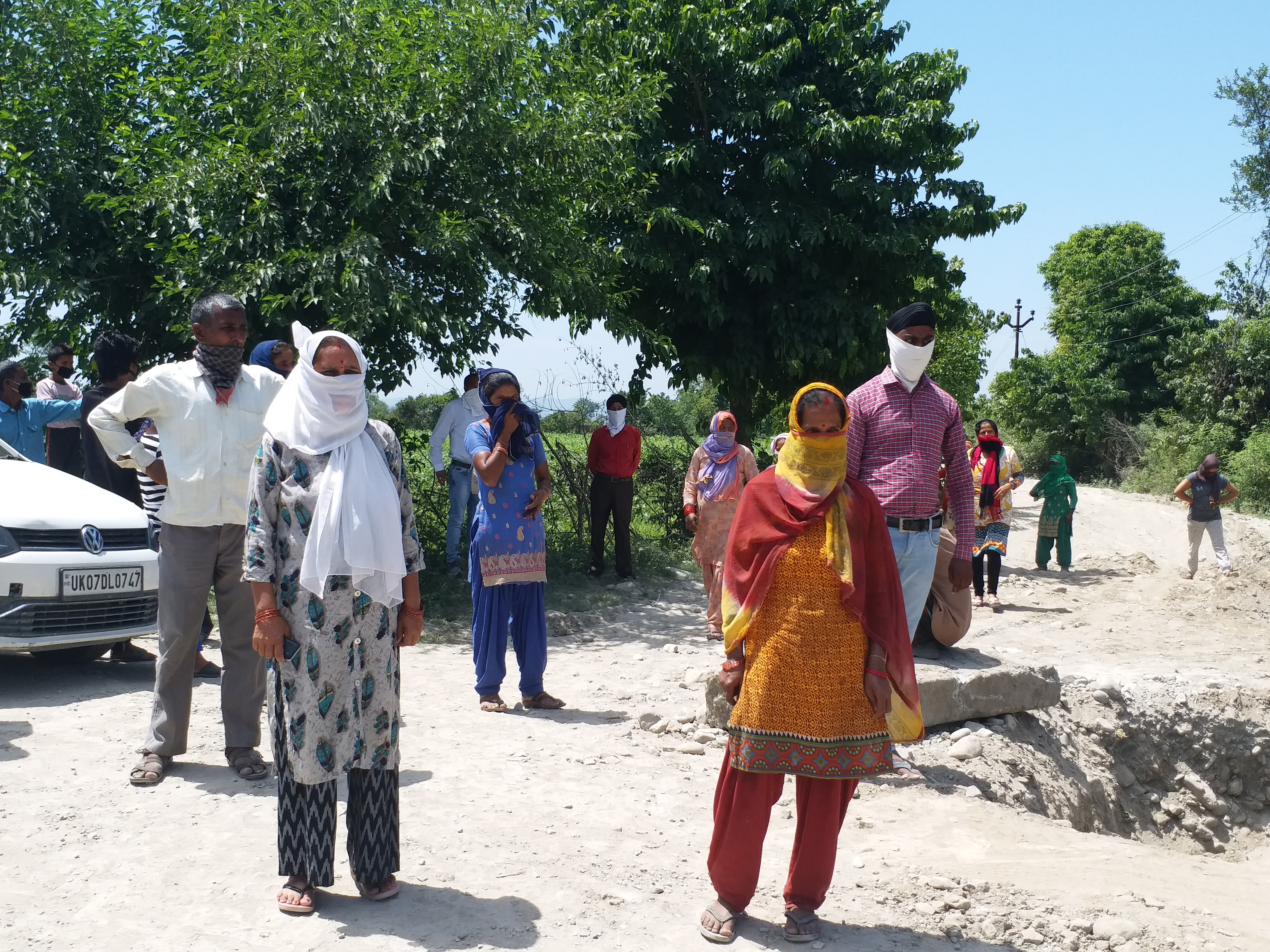 Villagers upset due to damaged roads