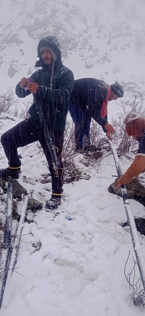 Broken glacier in Kedarnath