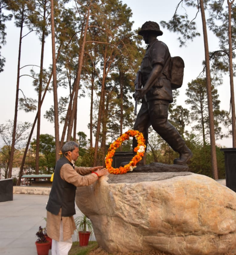 CM Tirath Singh Rawat paid tribute